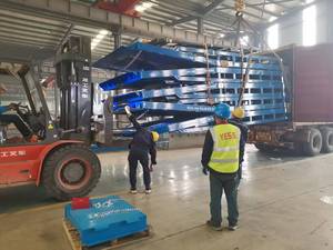 Mobile Boarding Bridge Fracht logistik Lade-und Entlade plattform Port Terminal Entladen von Heberampen-Lade geräten - Product Image 6