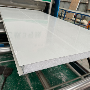 Materiale da costruzione di isolamento termico in poliuretano rivestimento di magazzino pannello di parete Sandwich pannello esterno pannello isolante - Product Image 1