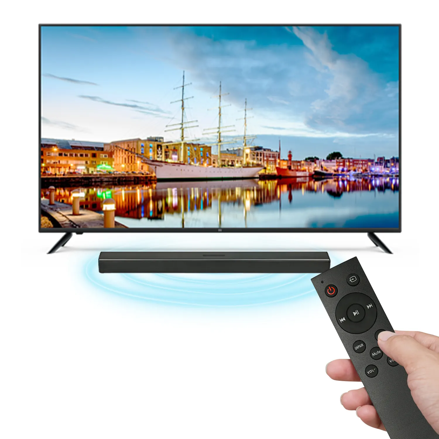 New 2.1 Kênh Âm Thanh Thanh Loa USB MP3 Máy Nghe Nhạc Không Dây Di Động TV Loa Soundbar