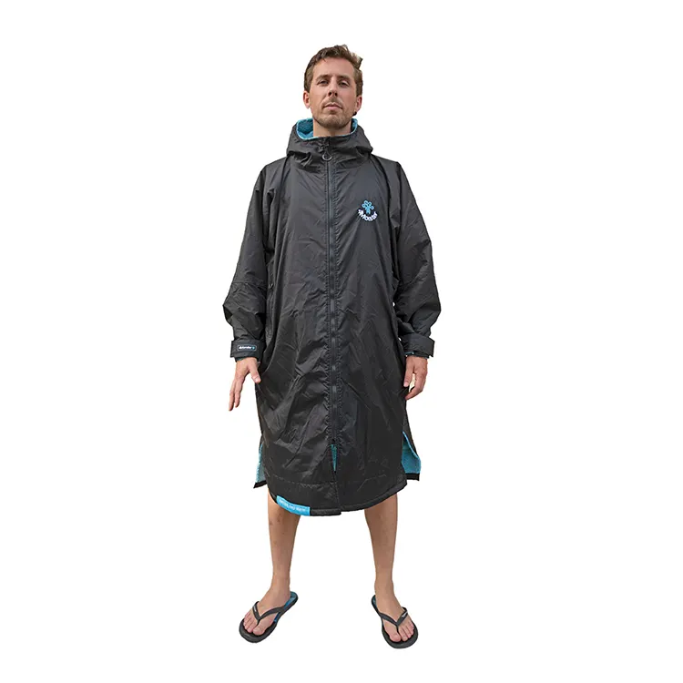 Logo personnalisé à manches longues Robe à langer Robe de séchage imperméable surf Poncho manteau adulte