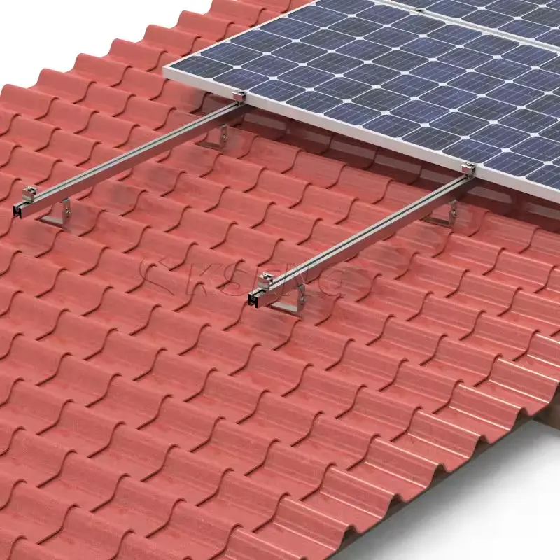 Grosir rel surya dudukan Pv rel dudukan Panel surya rel aluminium dudukan untuk sistem pemasangan atap tenaga surya