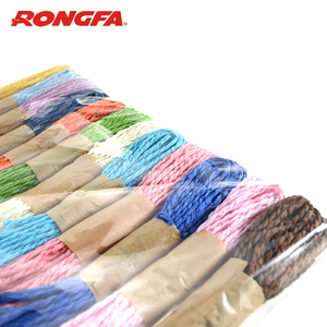 Cinta de rafia de papel trenzado para envolver regalos, hilo de alta calidad de 2 colores - Product Image 2