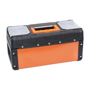 14英寸塑料工具箱带钢锁硬塑料工具箱储物箱套装 - Product Image 2