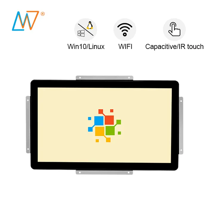 Win7/8/10, Marco abierto 15 pulgadas LCD monitor pantallas táctiles para pc de los precios de los