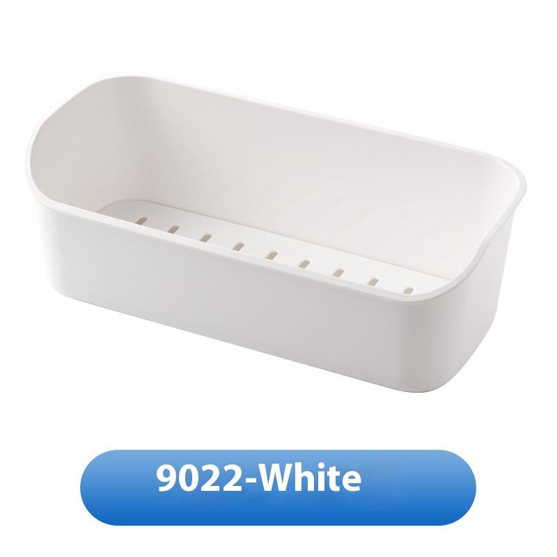 Large Multifunctional Plastic Sink Caddy with Drain Tray Modern Kitchen and Bathroom Organizer Rack for Countertop Sink Storage