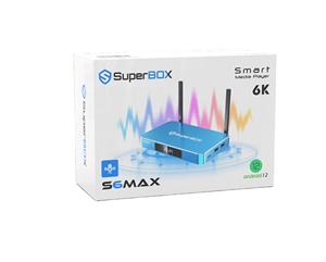 กล่องทีวีอัจฉริยะระบบแอนดรอยด์ S6 6K ULTRA HD ระบบควบคุมด้วยเสียงในตัว superbox MAX - Product Image 1