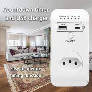 BR Plug New Smart presa di temporizzazione Controller automatico spegnimento programmabile conto alla rovescia interruttore con USB Type-C - Product Image 2