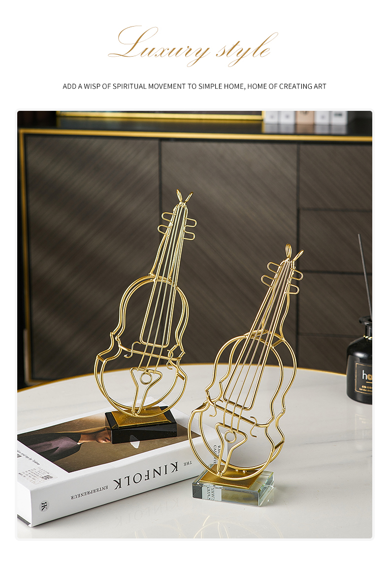 Decorazione del desktop, Scultura in resina in stile retrò Decorazioni per strumenti musicali per violino, Decorazioni per sassofono, Decorazioni per negozi di salotti da bar caffetteria,A