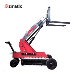 Elektrischer hydraulischer Tanks tapler für die Lager logistik Voll automatisches Offroad-Stand-On-Hebe-und Lade-/Entlade system