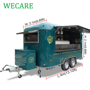 Wecare รถเข็นขายอาหารเคลื่อนที่ได้, รถเข็นรับเครื่องดื่มในครัวรถพ่วงอุปกรณ์ครบครัน - Product Image 2