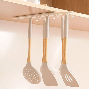 Retrátil Pull Hook Single-Tier plástico porta gancho para cozinha banheiro armário armazenamento para pequenos objetos