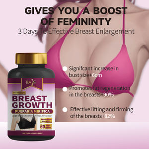 Suplementos Femininos para Aumento dos Seios, Pílulas para Crescimento e Seios Mais Firmes, Suplemento Herbal Orgânico e Natural para o Busto - Product Image 2