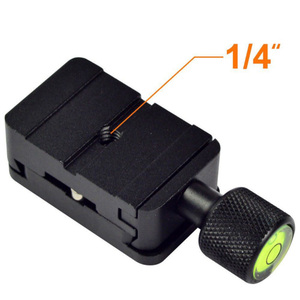 Quick Release Plate 1/4 montaj kelepçe adaptörü sabitleyici Tripod braketi alüminyum alaşımlı tutucu kamera aksesuarı - Product Image 4