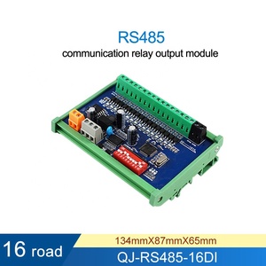 16通道RS485 Modbus RTU通信数字输入模块24VDC遥控灯大功率触点负载密封