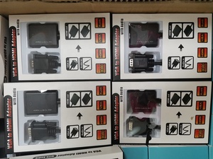 Venta al por mayor de la fábrica a VGA adaptador HDMI con soporte de Audio y resolución de 1080P-entrada VGA a HDMI salida