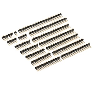 Single Row 40 Pin <strong>Headers</strong> Dual Angle Male 20pin Gold Plated Type PCB Multiple 2.54mm Pin <strong>Header</strong> 2.54 Pin <strong>Header</strong> Connector - Product Image 1