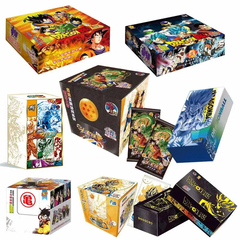 New Dragon Ball Rare Cards Packs Super Saiyan TCG Rare Trading Collection Card Anime Diamond Flash Carte per giocattoli regalo per bambini