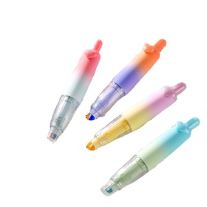 高度可见的双色双头荧光笔，带颜色渐变按荧光笔套装 - Product Image 1