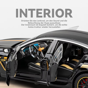 BMW M8 için 1:24 ölçekli Diecast Metal Model araba ses ve ışık geri çekme ve açık kapılar ile dekoratif koleksiyon oyuncak - Product Image 4