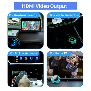 Explotter <span class=keywords><strong>2025</strong></span> 128G Carplay ai hộp android13 applepie tên lửa Q ứng dụng Máy nghe nhạc không dây xe chơi Android tự động đa phương tiện 5g hộp thông minh - Product Image 5