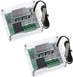 Aismartlink W1209 con estuche 12V DC Placa de controlador de temperatura digital Interruptor de módulo de control de temperatura electrónico con - Product Image 2