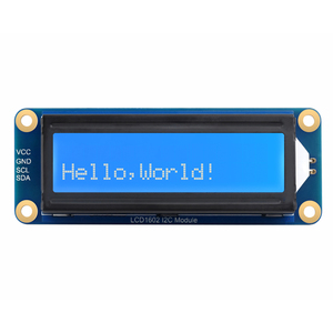 Sıcak satış LCD1602 I2C modülü 16x2 karakter LCD ahududu Pi için/Pico/STM 3.3V/5V mavi arka plan ile uyumlu beyaz renk
