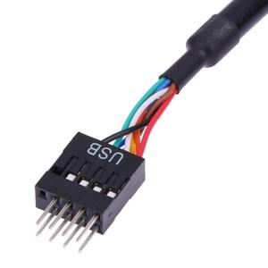 USB 2.0 9Pin ไปยัง USB 3.0 20pin สายแปลงส่วนหัวตัวเรือน19PIN 19ขา USB3.0ตัวผู้ถึง9ขาสายมาเธอร์บอร์ดตัวเมีย USB2.0 - Product Image 2