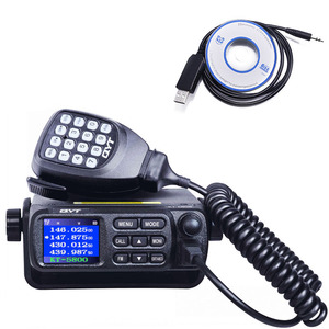 QYT KT-5800 12/24V Camion Mini Walkie Talkie Quad Display 25W Dual band UHF/VHF Auto radio 5800 Mobile Radio Aggiungere Cavo di Programmazione - Product Image 1