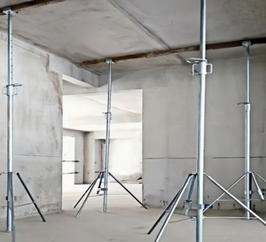 Alta capacità di carico puntello regolabile puntelli zincati ponteggio Prop Jack per costruzione di edifici zincata a caldo - Product Image 6