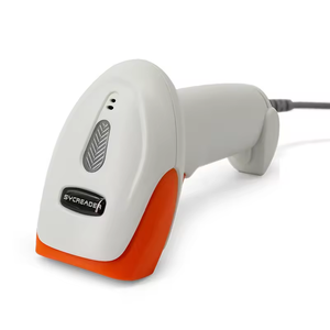 Escáner de código de barras portátil láser con cable 1D, lector de código de barras compatible con USB y PS2, pistola de escaneo de productos en stock - Product Image 5