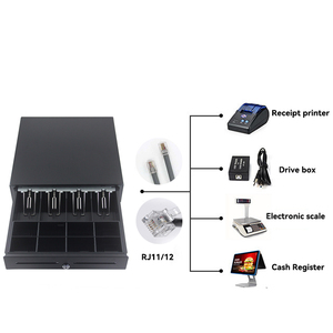 China Metal <strong>Computer</strong> Money Drawer Box Supermarket POS <strong>System</strong> Checkout Counters with High Security Cash Drawers - Product Image 3