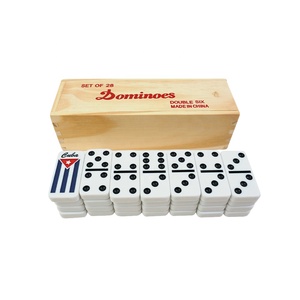 Профессиональный Набор для игры в виде флага, Куба, домино, двойной, 6, 28 шт., белый Спиннер для домино в деревянной коробке для настольной игры - Product Image 4