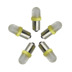 autodragons Yellow Pinball 6.3V LED Round Replacement Bulbs Non Ghosting #44 #47 Bayonet <strong>Base</strong> <strong>BA9S</strong> Pinball LED Bulb Lighting - Product Image 2