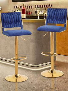 Sắt hiện đại có thể điều chỉnh im lặng nâng xoay thanh ghế phân cao cho phòng khách với thiết kế bảng điều khiển - Product Image 5