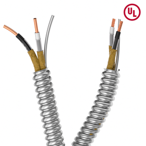 Factory Price 14/3 14/2 12/2 10/3 Gauge 2 Conductors AC90 Armoured <strong>Cable</strong> PVC <strong>UL</strong>/CUL Certificate for Canadian 600V Overhead - Product Image 4