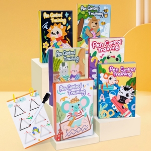 Apprendimento prescolare pratica della scrittura a mano giocattolo bambini disegno scrittura apprendimento penna controllo libro di formazione - Product Image 2