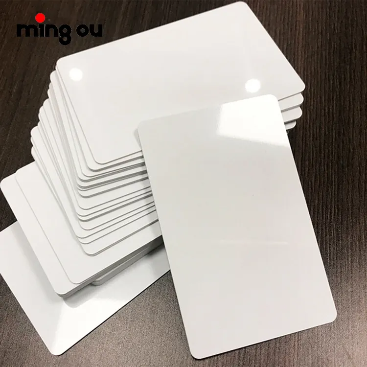 Materiali per carte in Pvc in bianco e bianco per sublimazione stampa a caldo di alta qualità