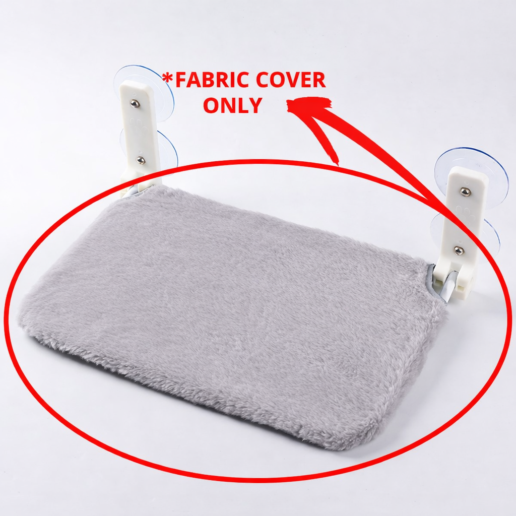 Soft grey plush - only fabric cover