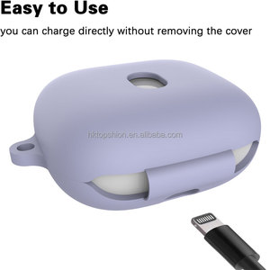 Taşınabilir Powerbeats Case durumda, 360 ° koruma darbeye dayanıklı yumuşak silikon kapak için anahtarlık ile Beats Powerbeats Pro 2 vaka - Product Image 2