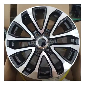 โรงงานขายร้อน18นิ้ว6X139.7 Rims สีดำ/ ปืนสีเทากลึงใบหน้าหล่อล้ออัลลอยผู้โดยสารรถล้อ