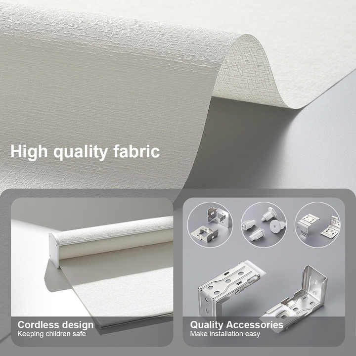 Hot Sale Wifi App Control Smart Blackout Roman Blinds Window Component Curtain Fabric Manual Roller