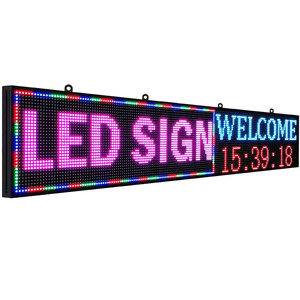 Wifi Usb App <strong>Control</strong> P10 Outdoor Full Color Single Color 960x160mm <strong>Moving</strong> Message <strong>Text</strong> Scrolling Led Sign <strong>Display</strong> - Product Image 2