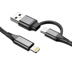 สายชาร์จเร็วแบบ2 in 1 USB C TO Lighting Cable สาย PD - Product Image 1
