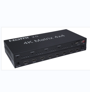 DTECH 4K x 2K HDMI 2.0 MATRIX-SCHALTER 4x4 4K 30Hz 4 HDMI-Eingänge 4 HDMI-Ausgänge unterstützen RS232 EDID-Matrix mit HD-Signalen