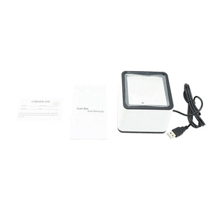 2D USB y Bluetooth fijos en la Caja de pago del escritorio Lector de código QR automático Escáner de código de barras para tienda minorista - Product Image 4
