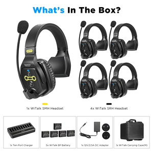 Saramonic Witalk WT5S Sistema de auriculares de comunicación de intercomunicación inalámbrica dúplex completo para Drone Shooting TV Producción de películas Trabajo en equipo - Product Image 6