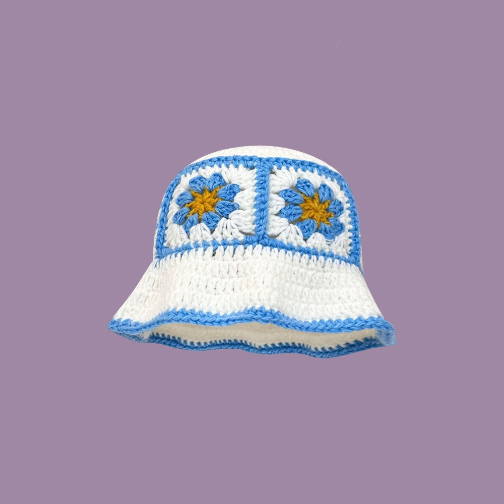 Flor-Azul Blanco