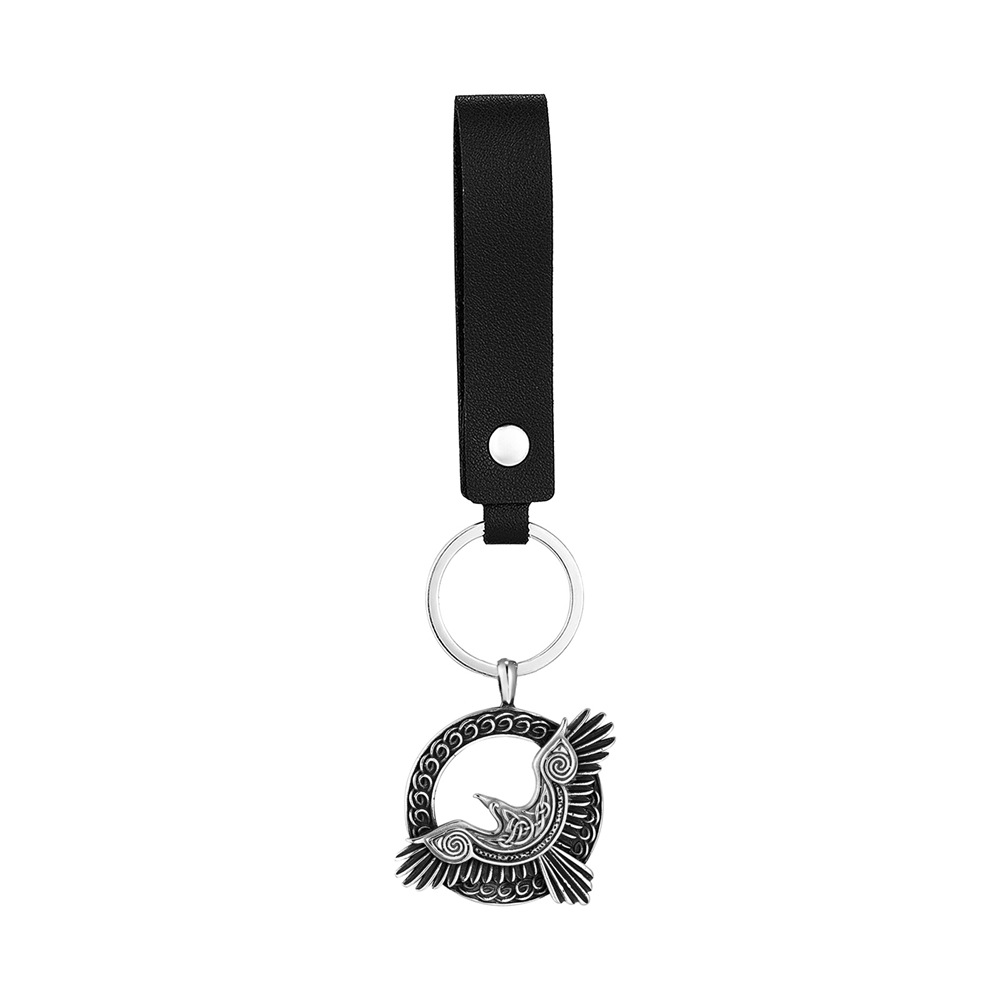 Pendentif couleur acier style cuir