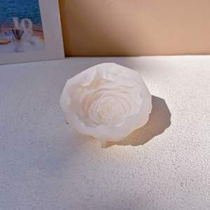 Early Riser Peony Silicone Mold <strong>Round</strong> <strong>Shape</strong> Cake Tool for Resin Candle Flower <strong>Soap</strong> and Peony Decoration Mold - Product Image 4