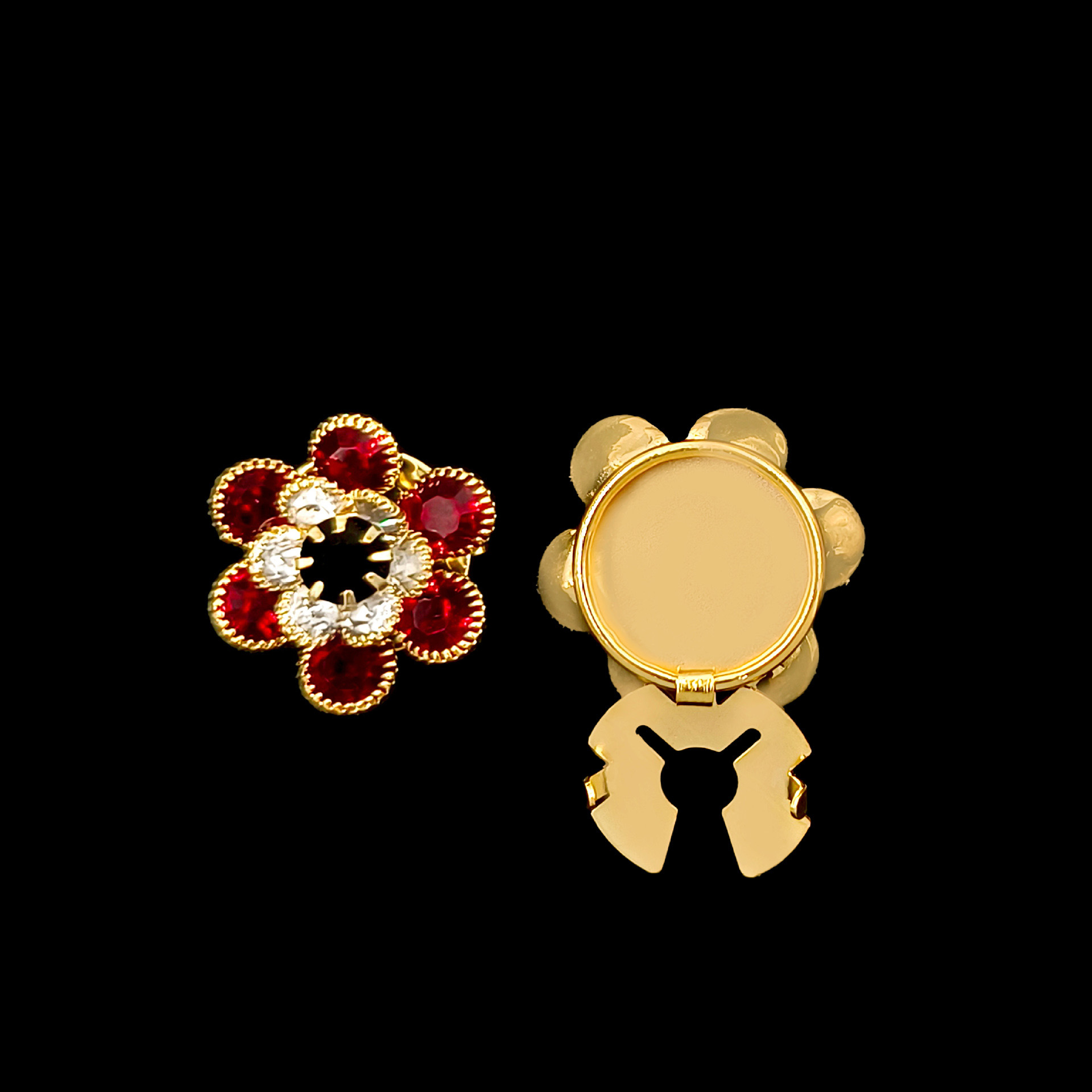 rouge foncé blanc noir